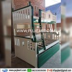 Kasur Tingkat Murah Kayu Solid Custom Hemat Tempat Kamar Sempit