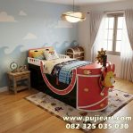 Ranjang Anak Bentuk Kapal Karakter One Piece