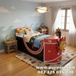 Ranjang Anak Bentuk Kapal Karakter One Piece