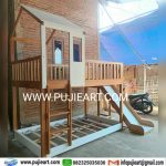 Ranjang Anak Tingkat 2 Dengan Perosotan