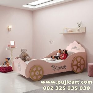 Ranjang Karakter Anak Perempuan Bentuk Mobil