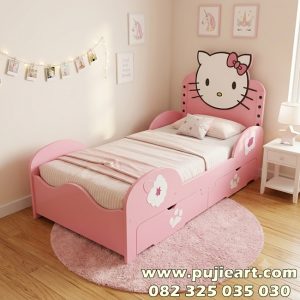 Ranjang Laci Anak Perempuan Karakter Hello Kitty