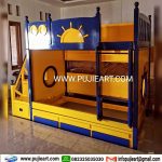 Ranjang Tingkat 2 Susun Karakter Spongebob Hemat Tempat