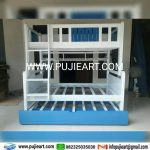 Ranjang Tingkat 3 Anak Laki-laki Custom Hemat Ruangan