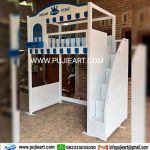Ranjang Tingkat Anak Laki Laki Kokoh Kayu Solid