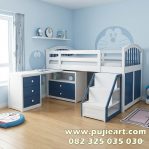 Ranjang Tingkat Ikea Anak Plus Meja Belajar