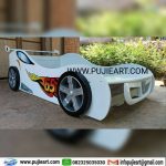 Tempat Tidur Anak Anak Warna Putih Karakter Mobil