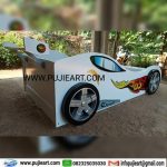 Tempat Tidur Anak Anak Warna Putih Karakter Mobil