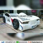 Tempat Tidur Anak Minimalis Putih Bentuk Mobil