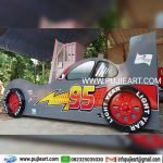 Tempat Tidur Anak Perempuan Karakter Lightning McQueen Bentuk Mobil