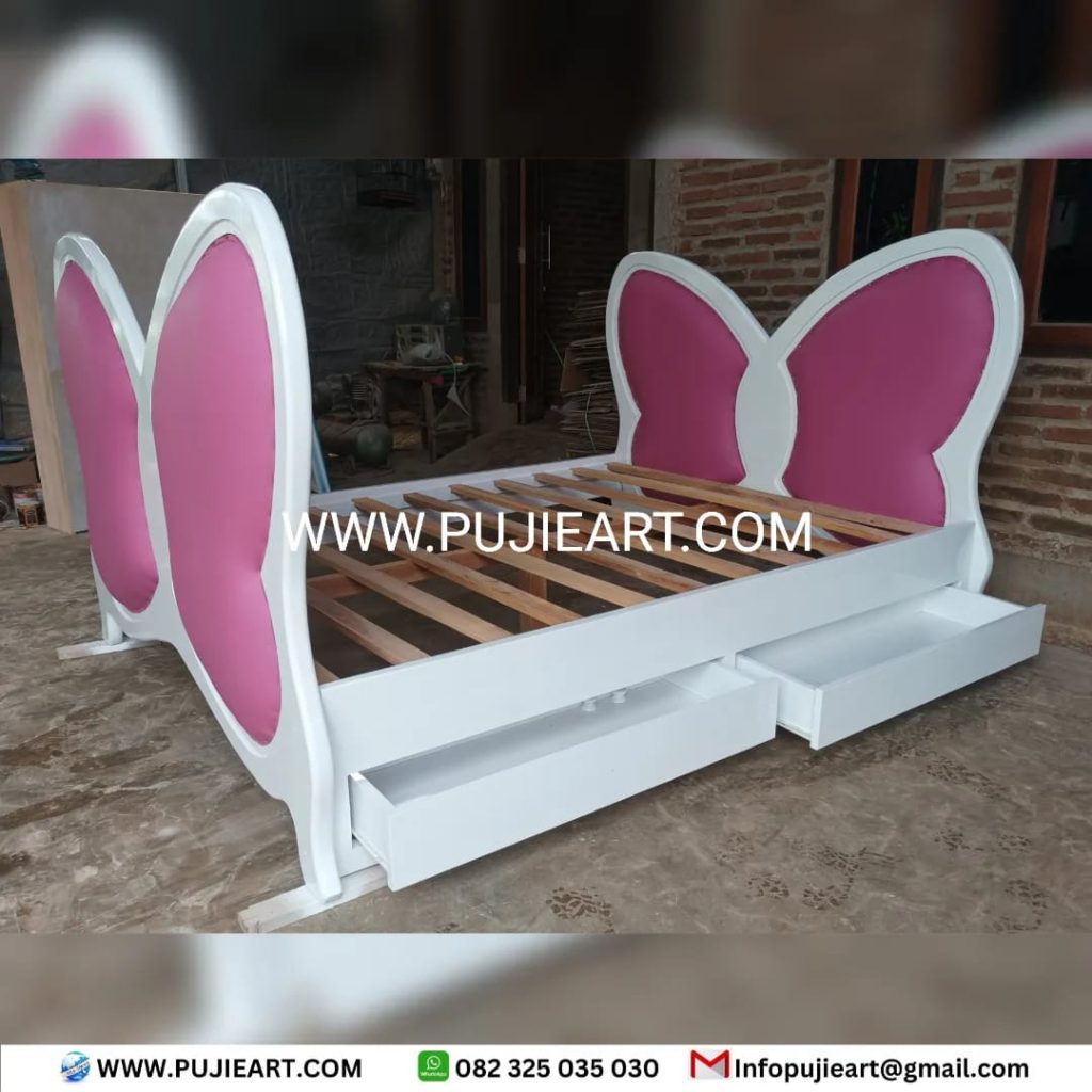 Tempat Tidur Anak Remaja Perempuan Plus Laci