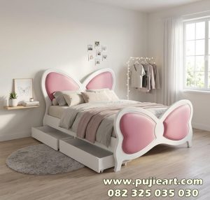 Tempat Tidur Anak Remaja Perempuan Plus Laci Penyimpanan