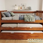 Tempat Tidur Minimalis Kayu Solid 3 Tingkat