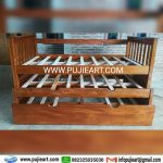 Tempat Tidur Minimalis Kayu Solid 3 Tingkat
