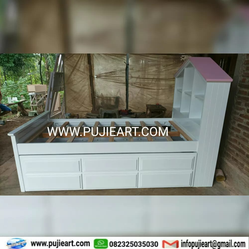 Model Tempat Tidur Minimalis Multifungsi Rak Buku