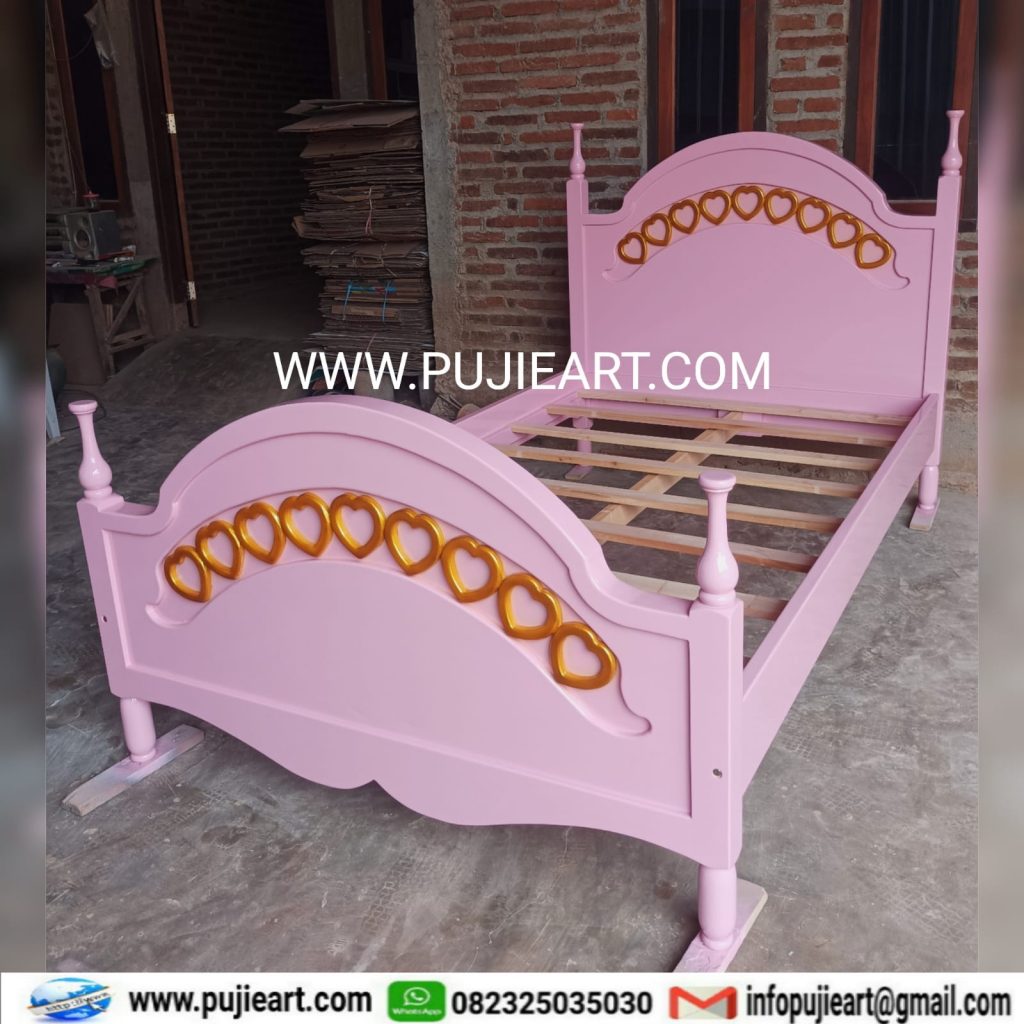 Tempat Tidur Anak Perempuan Murah Kayu Solid