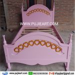 Tempat Tidur Single Anak Perempuan Murah Kayu Solid
