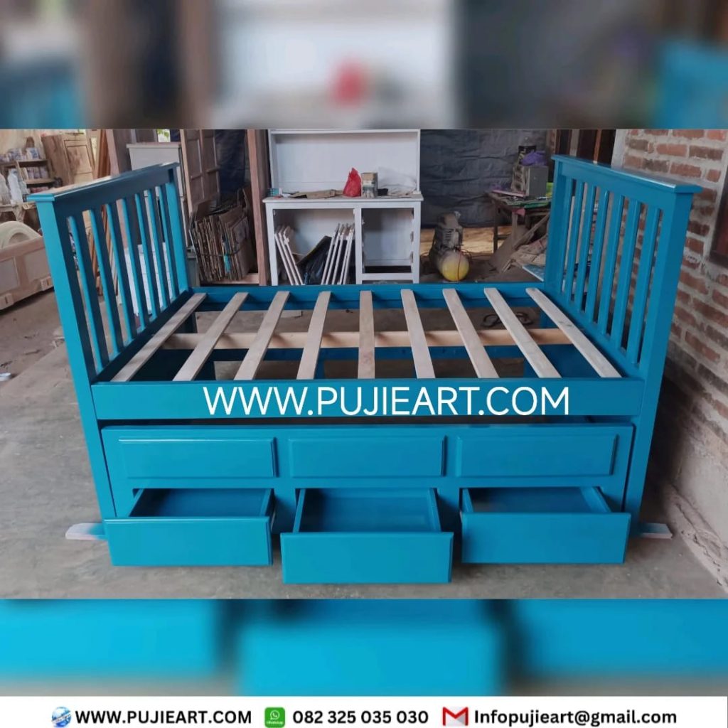 Model Tempat Tidur Sorong Minimalis Custom Hemat Ruangan