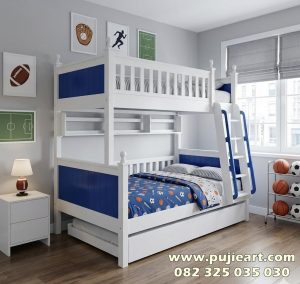 Tempat Tidur Tingkat Anak Cowo Kokoh Hemat Ruangan