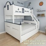 Tempat Tidur Tingkat Dewasa Kokoh Custom Ukuran 160 x 200 cm