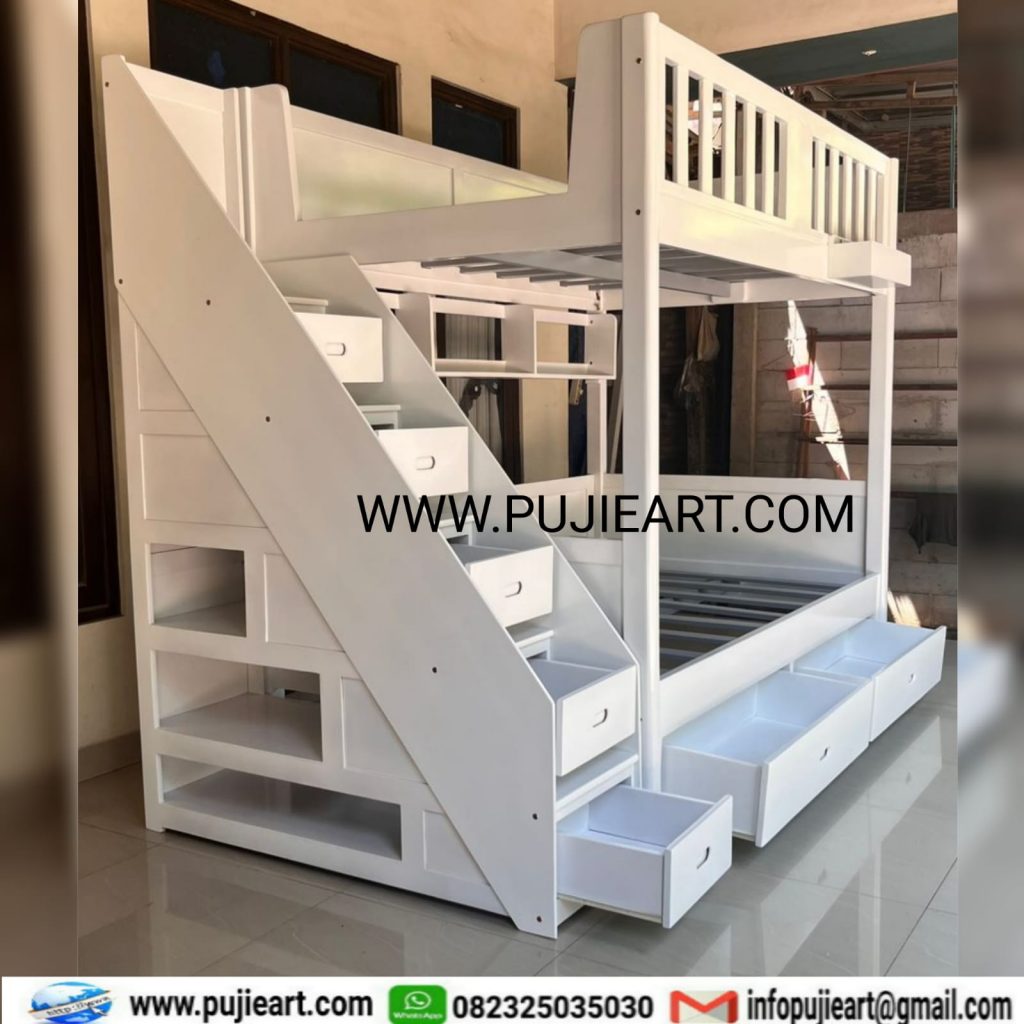 Model Tempat Tidur Tingkat Kokoh Anak Remaja Kayu Solid
