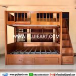 Dipan Tingkat Kokoh Anak Remaja Minimalis Kayu Solid