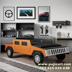 Ranjang Anak Laki-laki Minimalis Karakter Mobil Jeep