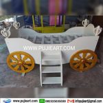 Ranjang Anak Perempuan Karakter Princess Bentuk Kereta