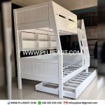 Ranjang Tingkat 3 Minimalis Modern Hemat Tempat