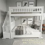 Ranjang Tingkat Kayu Solid Minimalis Kokoh