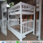 Ranjang Tingkat Kayu Solid Minimalis Kokoh