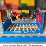 Tempat Tidur Anak Cowok Karakter Spider-Man Kayu Solid