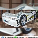 Tempat Tidur Anak Mobil Warna Putih