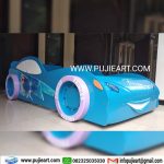 Tempat Tidur Anak Perempuan Karakter Elsa Frozen Bentuk Mobil