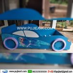 Tempat Tidur Anak Perempuan Karakter Elsa Frozen Bentuk Mobil