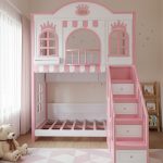 Tempat Tidur Anak Perempuan Lucu Bentuk Tingkat