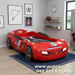 Tempat Tidur Anak Perempuan Terbaru Bentuk Mobil Sport