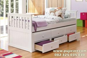 Tempat Tidur Anak Remaja Minimalis Laci Hemat Ruangan