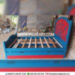 Tempat Tidur Anak Sorong Kayu Solid Karakter Spiderman