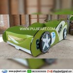 Tempat Tidur Anak Unisex Bentuk Mobil Hemat Ruangan