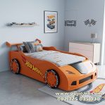 Tempat Tidur Hotwheels Bentuk Mobil Anak Laki Laki