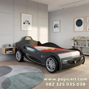 Tempat Tidur Single Anak Cowok Ukuran 120 Karakter Mobil