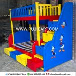 Tempat Tidur Tingkat Anak Ikea Dengan Laci Karakter Donal Bebek