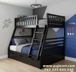 Tempat Tidur Tingkat Dewasa Kokoh Custom Size 160 x 200 cm