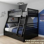 Tempat Tidur Tingkat Dewasa Kokoh Custom Size 160 x 200 cm