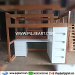 Tempat Tidur Tingkat Hemat Ruanga Bawah Meja Belajar