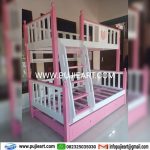 Tempat Tidur Tingkat Kokoh Kayu Solid Anak Perempuan