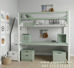Tempat Tidur Tingkat Multifungsi Bawah Meja Belajar
