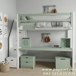 Tempat Tidur Tingkat Multifungsi Bawah Meja Belajar