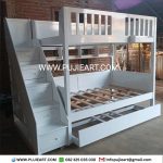 Ranjang Tingkat 2 Susun Minimalis Kayu Kokoh Hemat Ruang